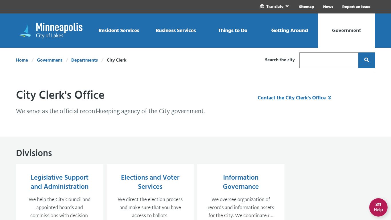 City Clerk - City of Minneapolis